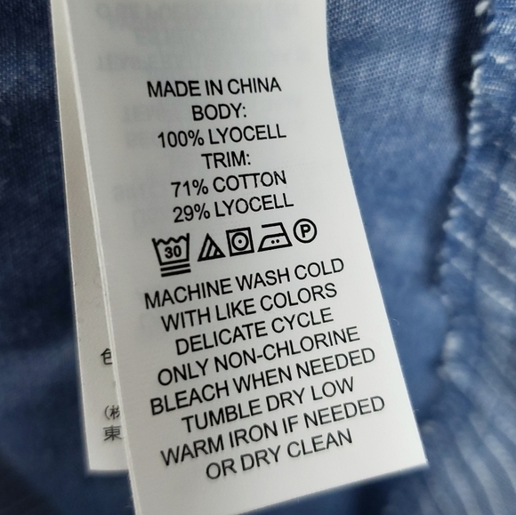 Kate Spade NY chambray tie neck top sz Small - Picture 5 of 8